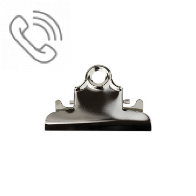 78 mm Silver Butterfly Clipboard Clip