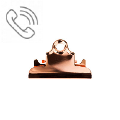 78 mm Rose Gold Butterfly Clipboard Clip