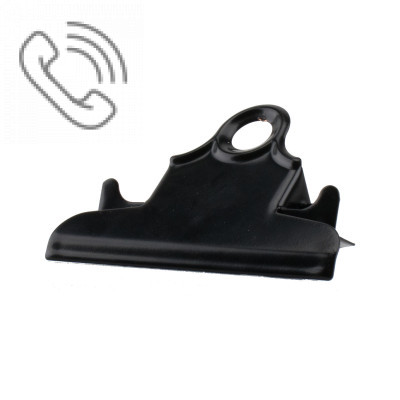 78 mm Black Butterfly Clipboard Clip