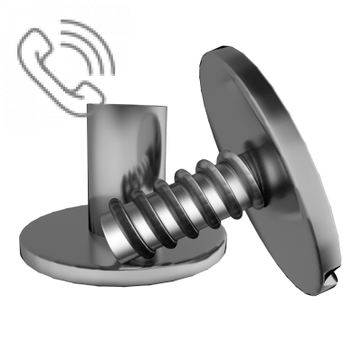 1/4” Steel Chicago Screw (Large)