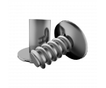 5.2 mm x 6.35 mm Silver Large Rivet 