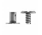 5.2 mm x 6.35 mm Silver Large Rivet 