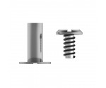 3.4 mm x 6.35 mm Silver Small Rivet