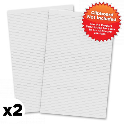 2 Pack - Vertical 11 x 17 MDF Clipboard Notepad