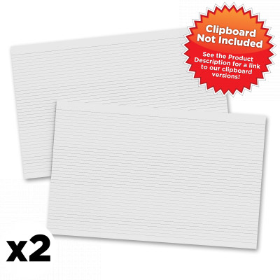 2 Pack - Horizontal 17 x 11 MDF Clipboard Notepad