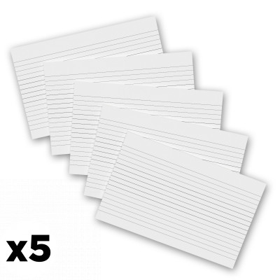 5 Pack - 8 x 5 Notepads - Ruled