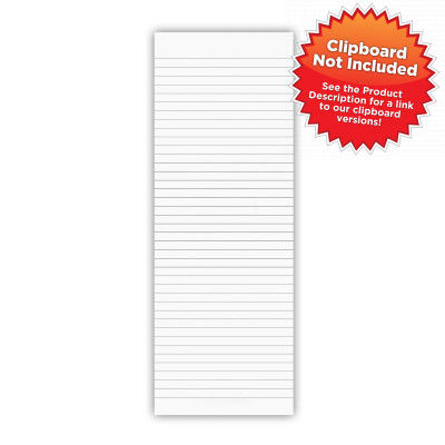 Vertical WhiteCoat Clipboard Notepad