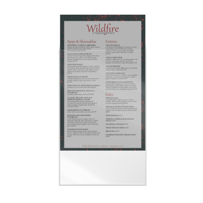 Legal Size Menu Cover