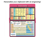 WhiteCoat Clipboard® - Pink Chemistry Edition