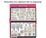 Aluminum Needlework Clipboard - Pink