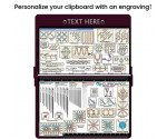 Aluminum Needlework Clipboard - Wine