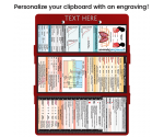 WhiteCoat Clipboard® Trifold - Red Respiratory Therapy Edition