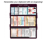 WhiteCoat Clipboard® Trifold - Wine Respiratory Therapy Edition