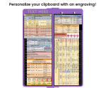 WhiteCoat Clipboard® Vertical - Lilac Anesthesia Edition