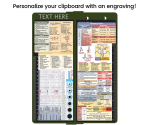 WhiteCoat Clipboard® Vertical - Army Green Primary Care Edition