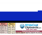 WhiteCoat Clipboard® Vertical - Blue EMT Edition