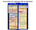 WhiteCoat Clipboard® Vertical - Blue Anesthesia Edition