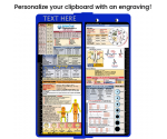 WhiteCoat Clipboard® Vertical - Blue EMT Edition