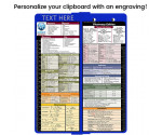 WhiteCoat Clipboard® Vertical - Blue Pharmacy Edition