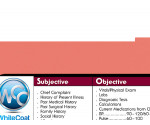 WhiteCoat Clipboard® Vertical - Coral Pharmacy Edition