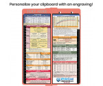 WhiteCoat Clipboard® Vertical - Coral Pediatric Edition