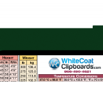 WhiteCoat Clipboard® Vertical - Green EMT Edition