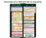 WhiteCoat Clipboard® Vertical - Green Pediatric Edition