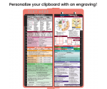 WhiteCoat Clipboard® Vertical - Coral Medical Edition