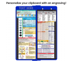 WhiteCoat Clipboard® Vertical - Blue Nursing Edition