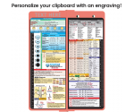 WhiteCoat Clipboard® Vertical - Coral Nursing Edition