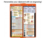 WhiteCoat Clipboard® Vertical - Orange Nursing Edition