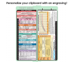 WhiteCoat Clipboard® Vertical - Mint Pediatric Edition