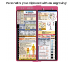 WhiteCoat Clipboard® Vertical - Pink EMT Edition