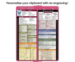 WhiteCoat Clipboard® Vertical - Pink Pharmacy Edition