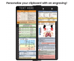 WhiteCoat Clipboard® Vertical - Black Respiratory Edition