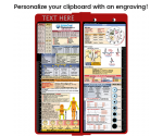 WhiteCoat Clipboard® Vertical - Red EMT Edition