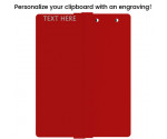 Red Vertical ISO Clipboard