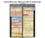 WhiteCoat Clipboard® Vertical - Silver Anesthesia Edition