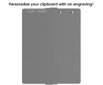 Silver Vertical ISO Clipboard
