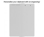 White Vertical ISO Clipboard