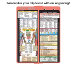 WhiteCoat Clipboard® Vertical - Coral Physical Therapy Edition
