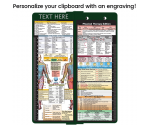 WhiteCoat Clipboard® Vertical - Green Physical Therapy Edition
