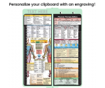 WhiteCoat Clipboard® Vertical - Mint Physical Therapy Edition