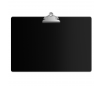 Black Aluminum 17 x11 Ledger Clipboard with Butterfly Clip