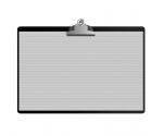 Black Aluminum 17 x11 Ledger Clipboard with Butterfly Clip