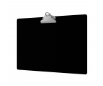 Black Aluminum 17 x11 Ledger Clipboard with Butterfly Clip