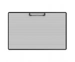 Aluminum 17 x11 Ledger Clipboard - Blackout