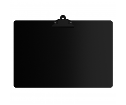 Blackout Aluminum 17 x11 Ledger Clipboard with Butterfly Clip