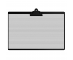Blackout Aluminum 17 x11 Ledger Clipboard with Butterfly Clip