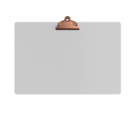 White Aluminum 17 x11 Ledger Clipboard with Butterfly Clip